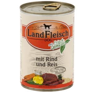 LandFleisch Dog Pur Rind & Reis extra mager / Veis & Riis 400g