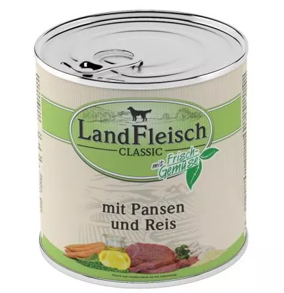 LandFleisch Dog Pur Pansen & Reis / Magu & Riis 800g