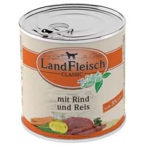 LandFleisch Dog Pur Rind & Reis extra mager / Veis & Riis 800g