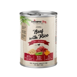 Chicopee Pure Beef with Rice konserv koertele 400g